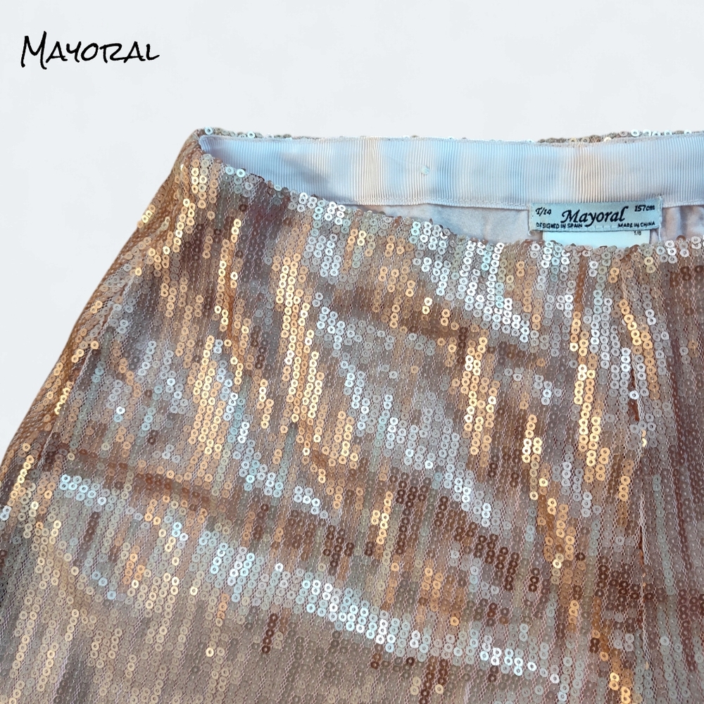 Mayoral Sequin Girls Shorts - Picture 3 of 10